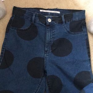 Zara Polka dot jeans